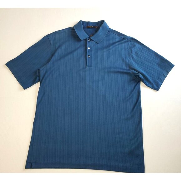 Mens Nike Tiger Woods Short Sleeve Golf Polo Shirt Striped Size Small 1309 - Picture 2 of 8